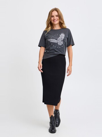 PULZ Jeans Rok in Zwart