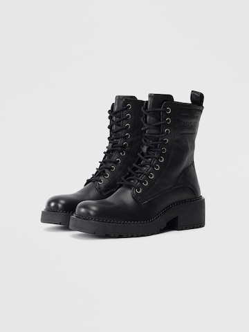 REPLAY Μποτάκι με κορδόνια σε μαύρο