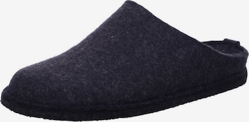 Pantoufle 'Hausschuh Herren 311010 77 Textil in schwarz' HAFLINGER en noir : devant