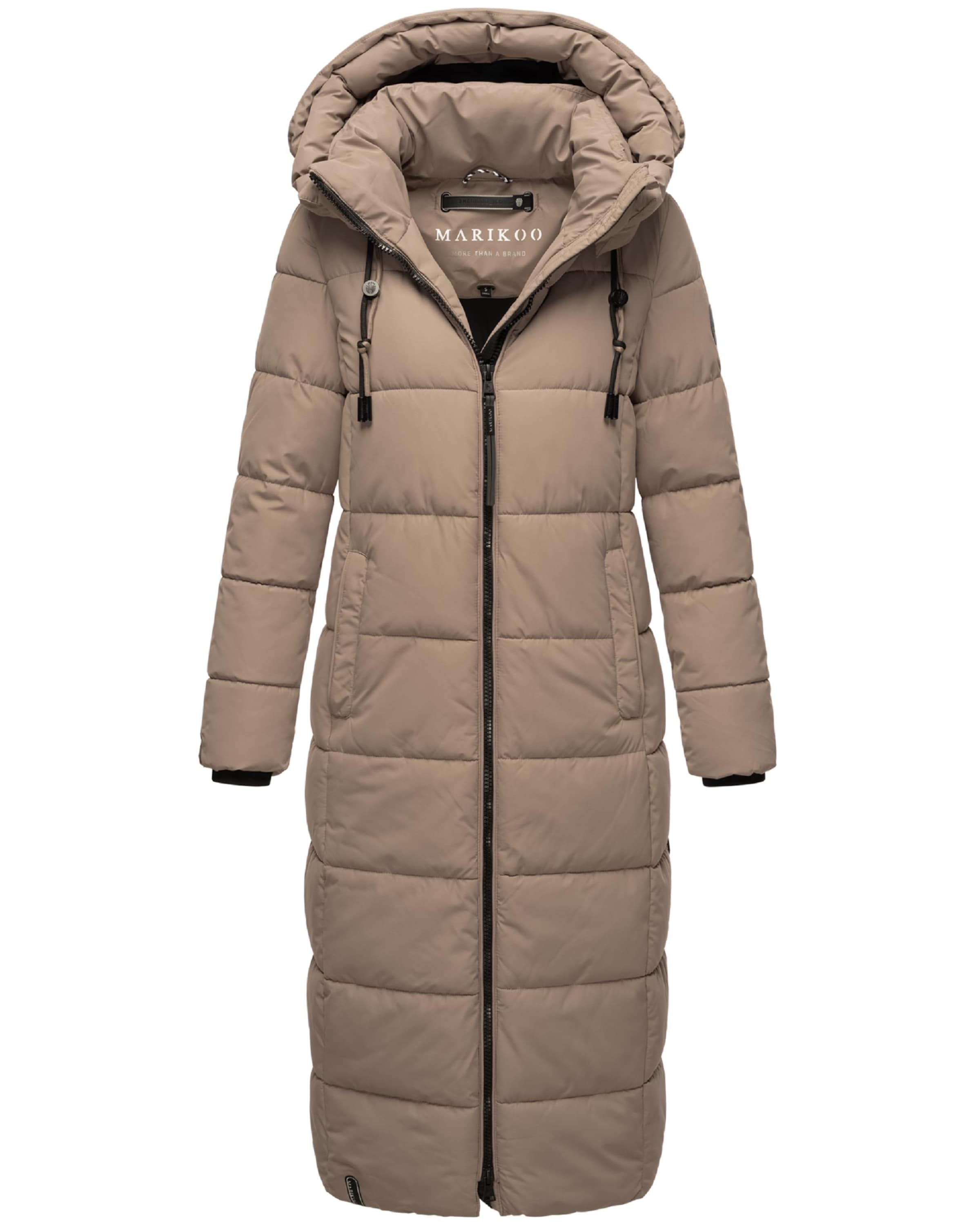 MARIKOO Mantel 'Nadeshikoo XVI' in Braun: Vorderseite
