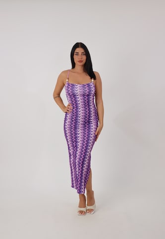 Robe d’été Elara en violet : devant