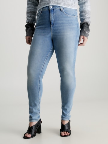 Calvin Klein Jeans Skinny Jeansy w kolorze niebieski: przód