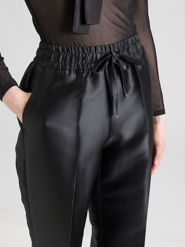 BOSS Regular Pleated Pants 'Tabuta' in Black