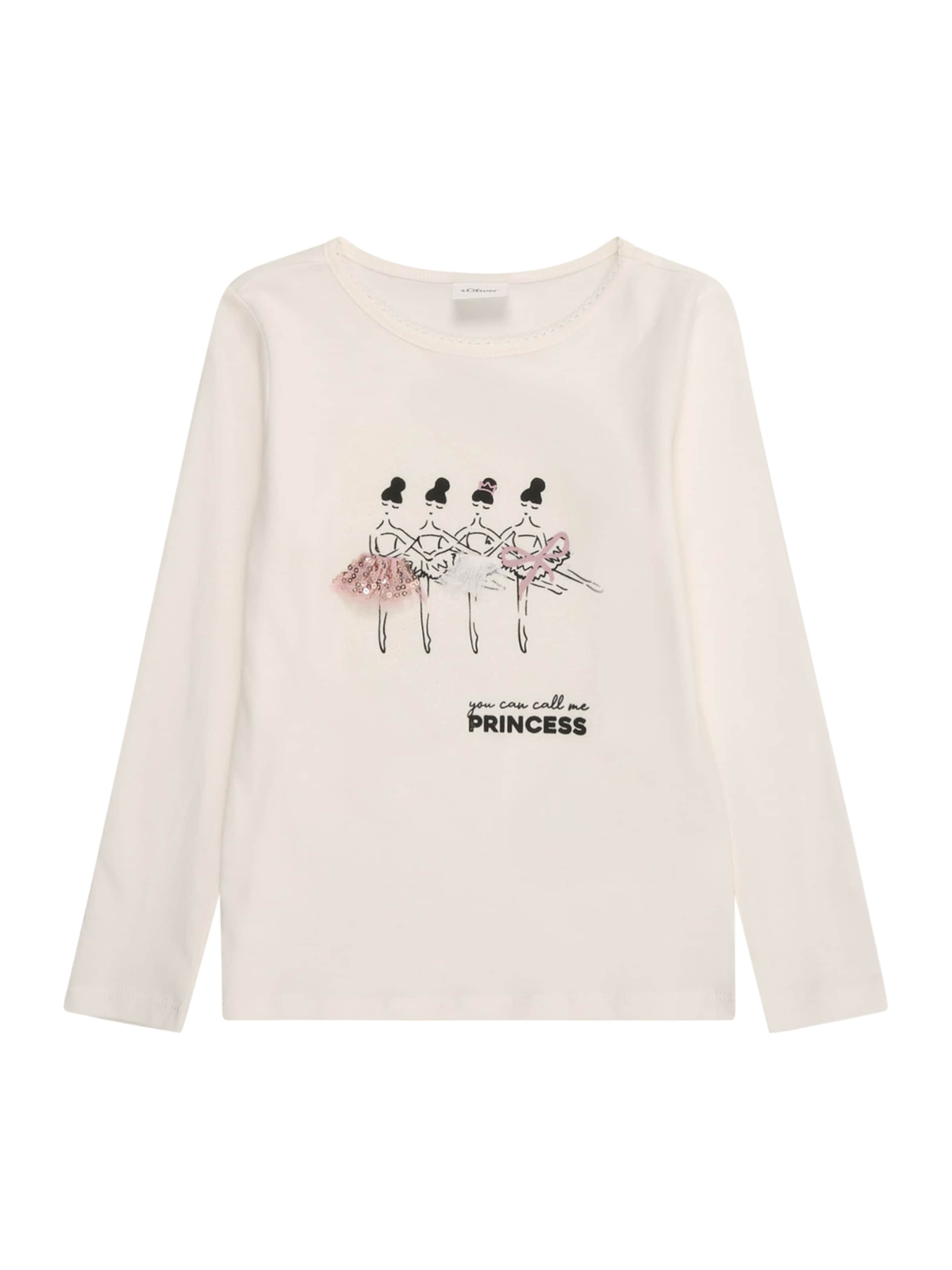 s.Oliver Μπλουζάκι σε μπεζ: μπροστά