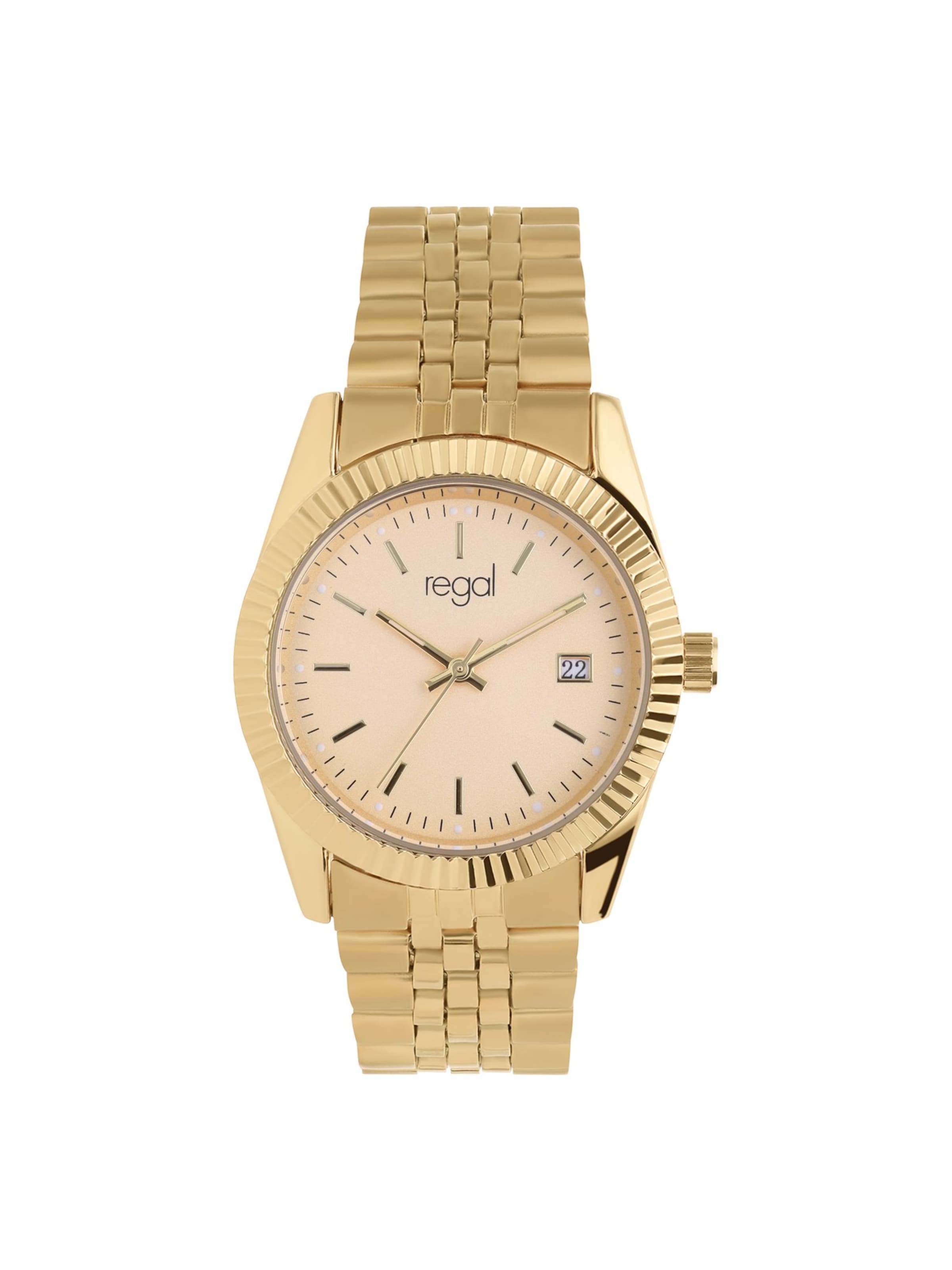 Lucardi Analog watch 'Statement' in Gold: front