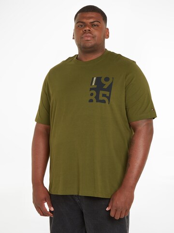 Tommy Hilfiger Big & Tall Μπλουζάκι σε πράσινο: μπροστά