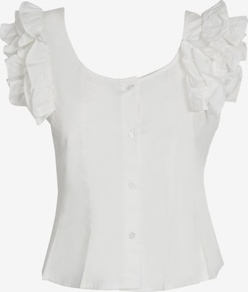 Influencer Blouse in White: front