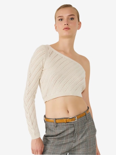 No Matter What Sweat-shirt 'Kadin' en sable, Vue avec produit