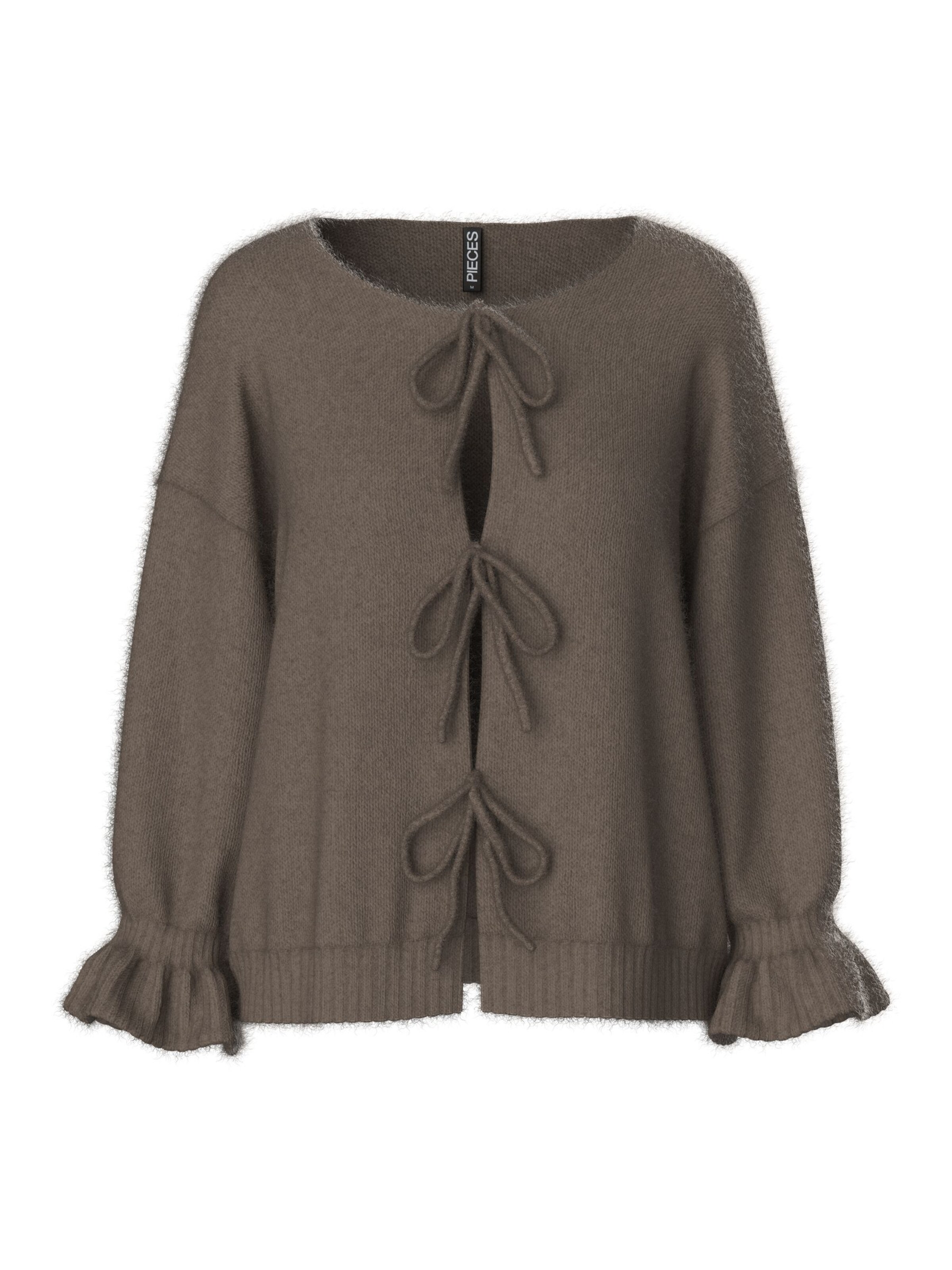 PIECES Cardigan 'PCJIMMA' i brun: forside