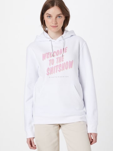 EINSTEIN & NEWTON Sweatshirt 'Shitshow Brun Hilde' in White: front