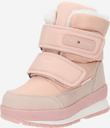 Bottes de neige TOMMY HILFIGER en rose : devant