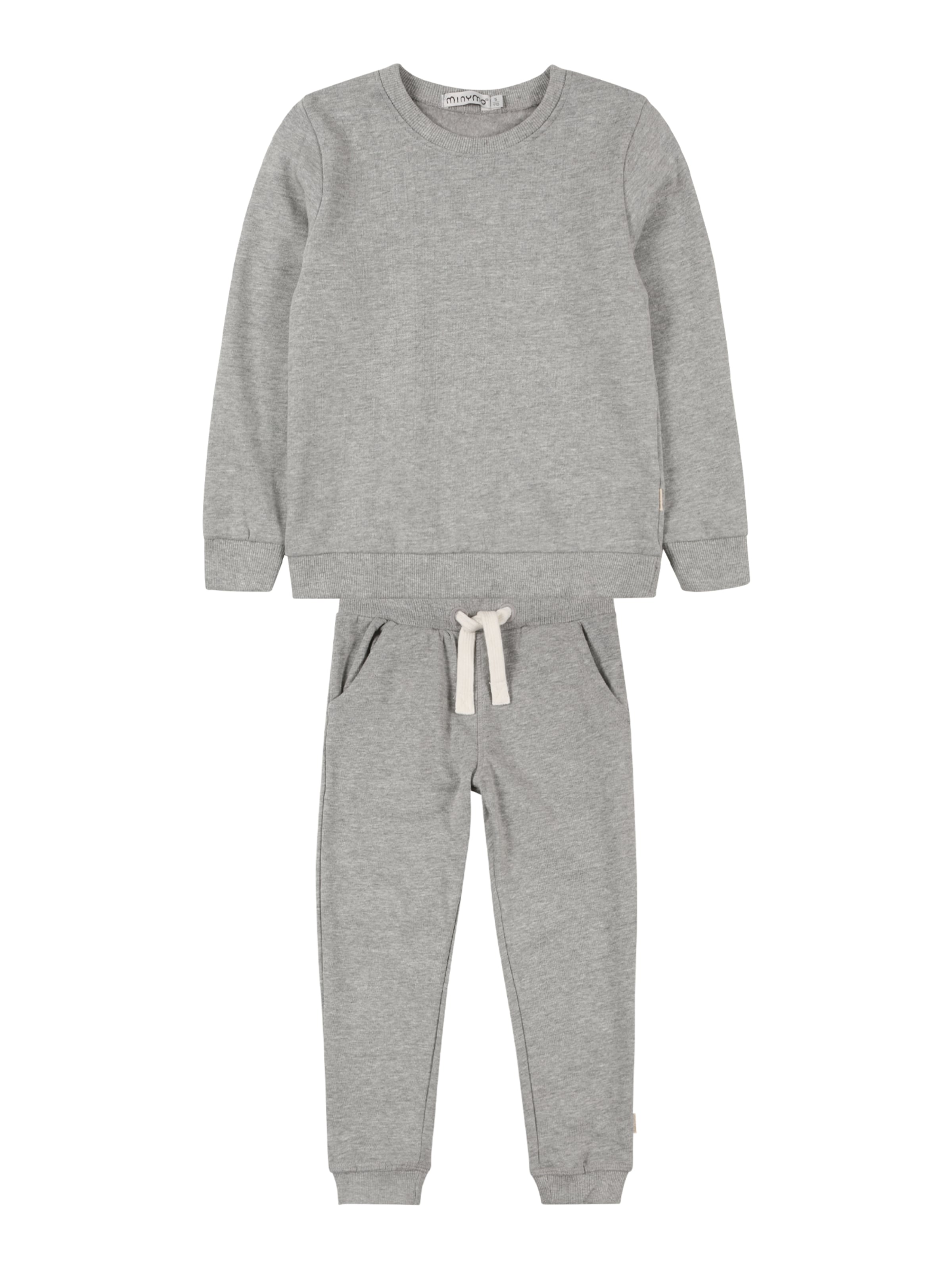 MINYMO Облекло за бягане в сиво: отпред