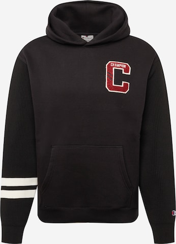 Champion Authentic Athletic Apparel Sweatshirt in Black: front