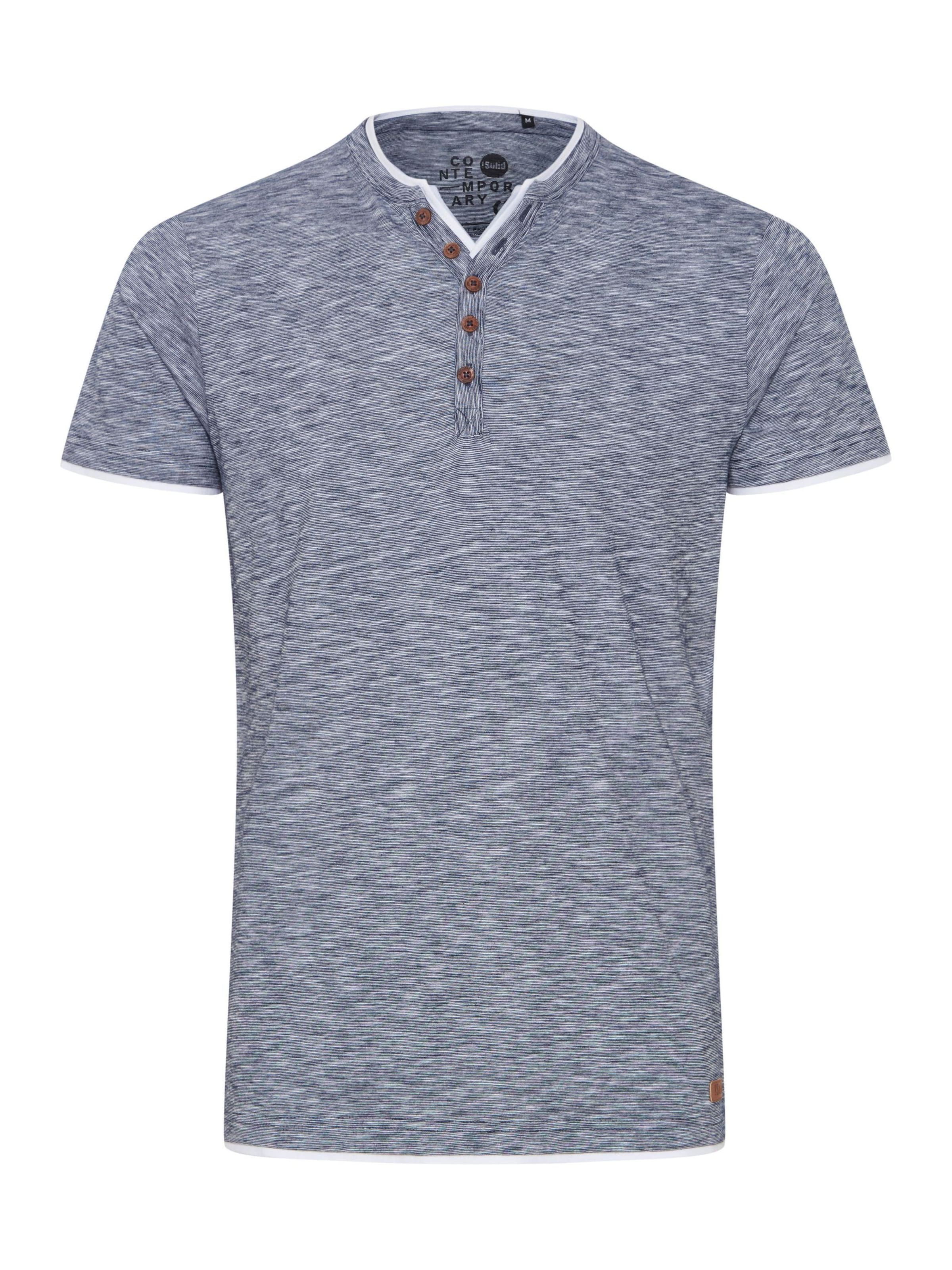 !Solid - Camisa 'Digos' em azul: frente