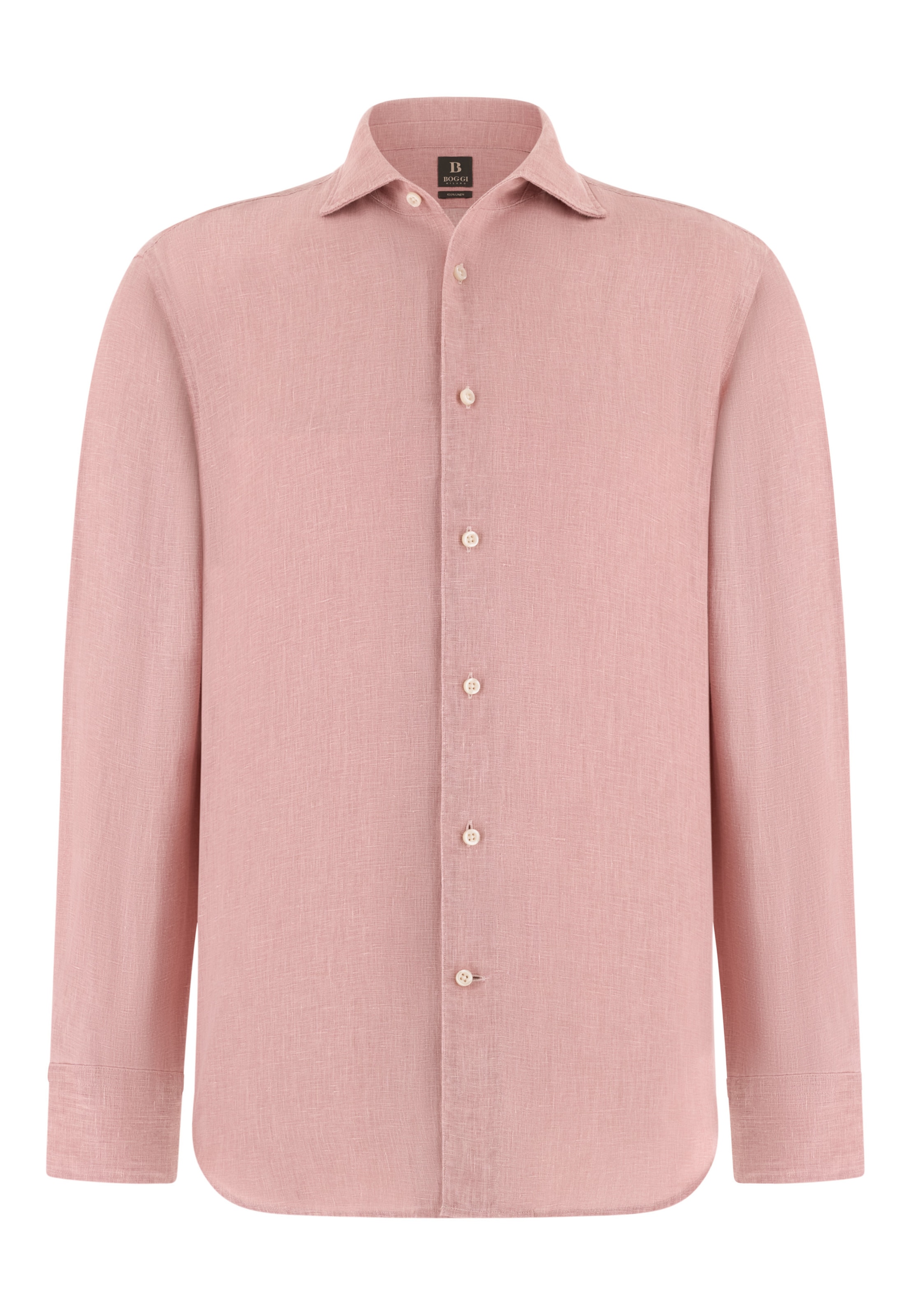 Coupe regular Chemise Boggi Milano en rose : devant