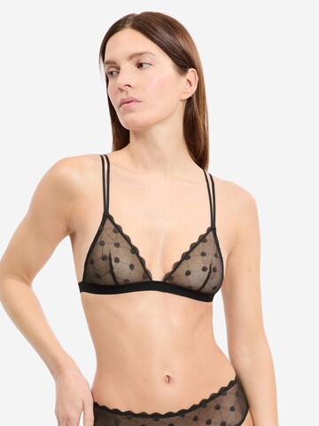 ETAM Triangel BH in Schwarz: Vorderseite