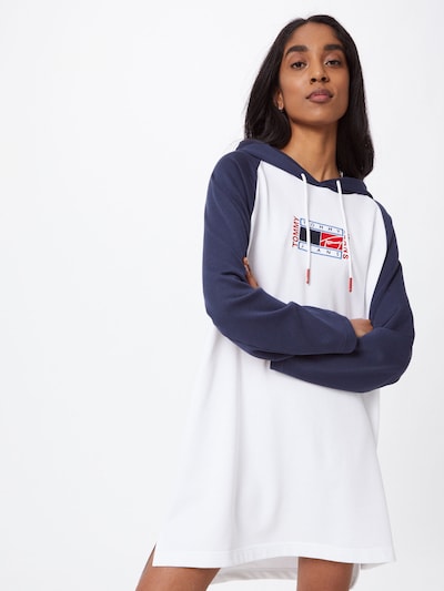 Rochie Tommy Jeans pe navy / roșu / alb, Vizualizare model