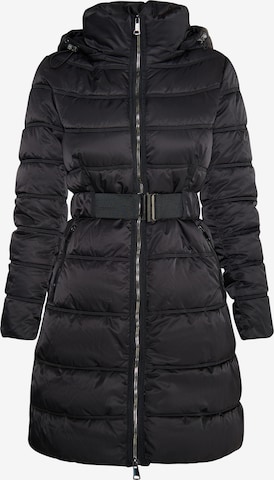 TUFFSKULL Winter Coat in Black: front