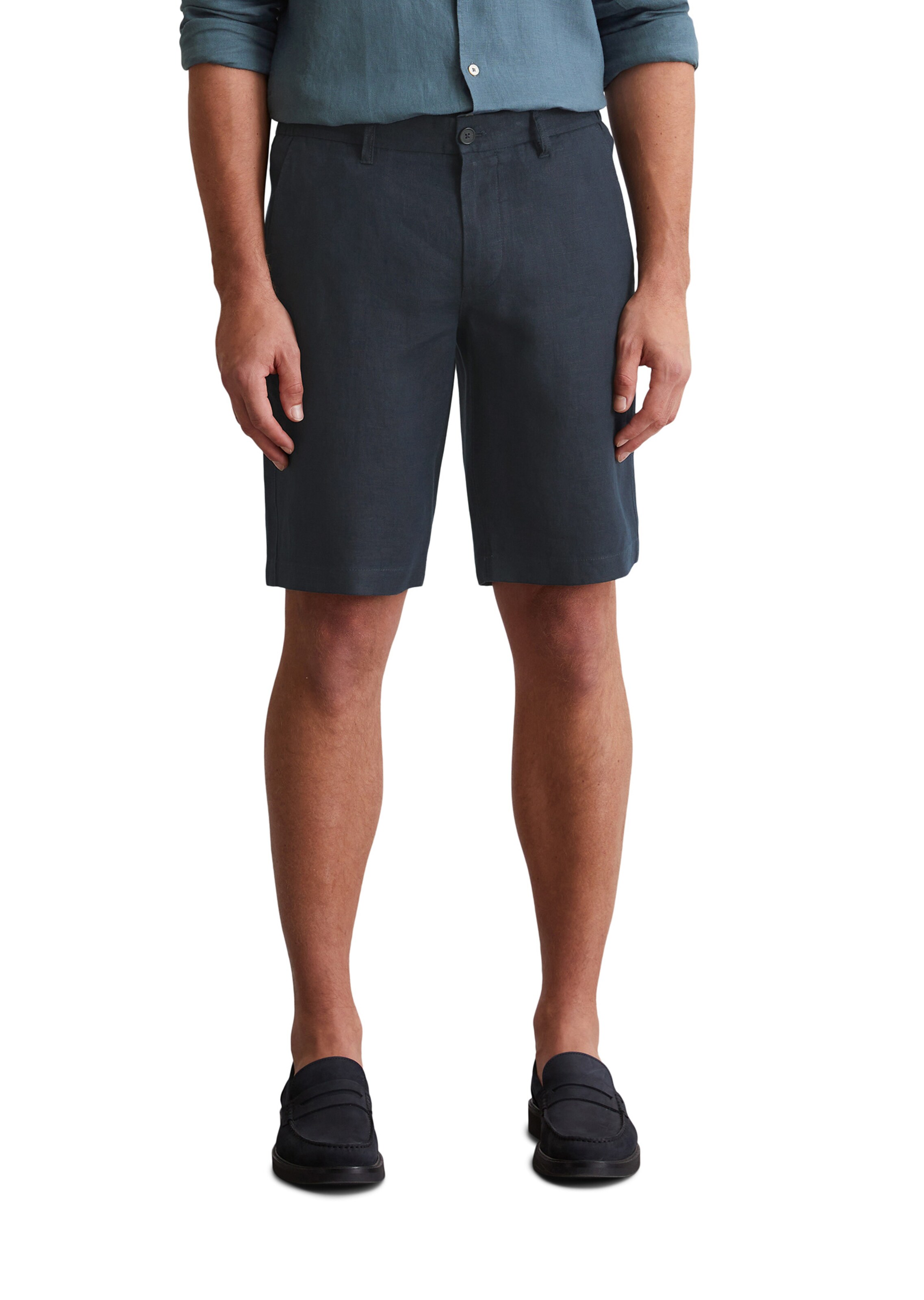 Marc O'Polo Regular Shorts in Blau: Vorderseite