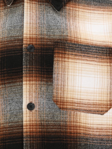 JACK & JONES Comfort Fit Hemd 'JJZAC' in Braun
