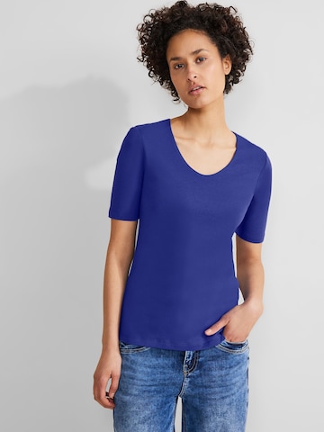 STREET ONE Shirt 'Palmira' in Blauw: voorkant