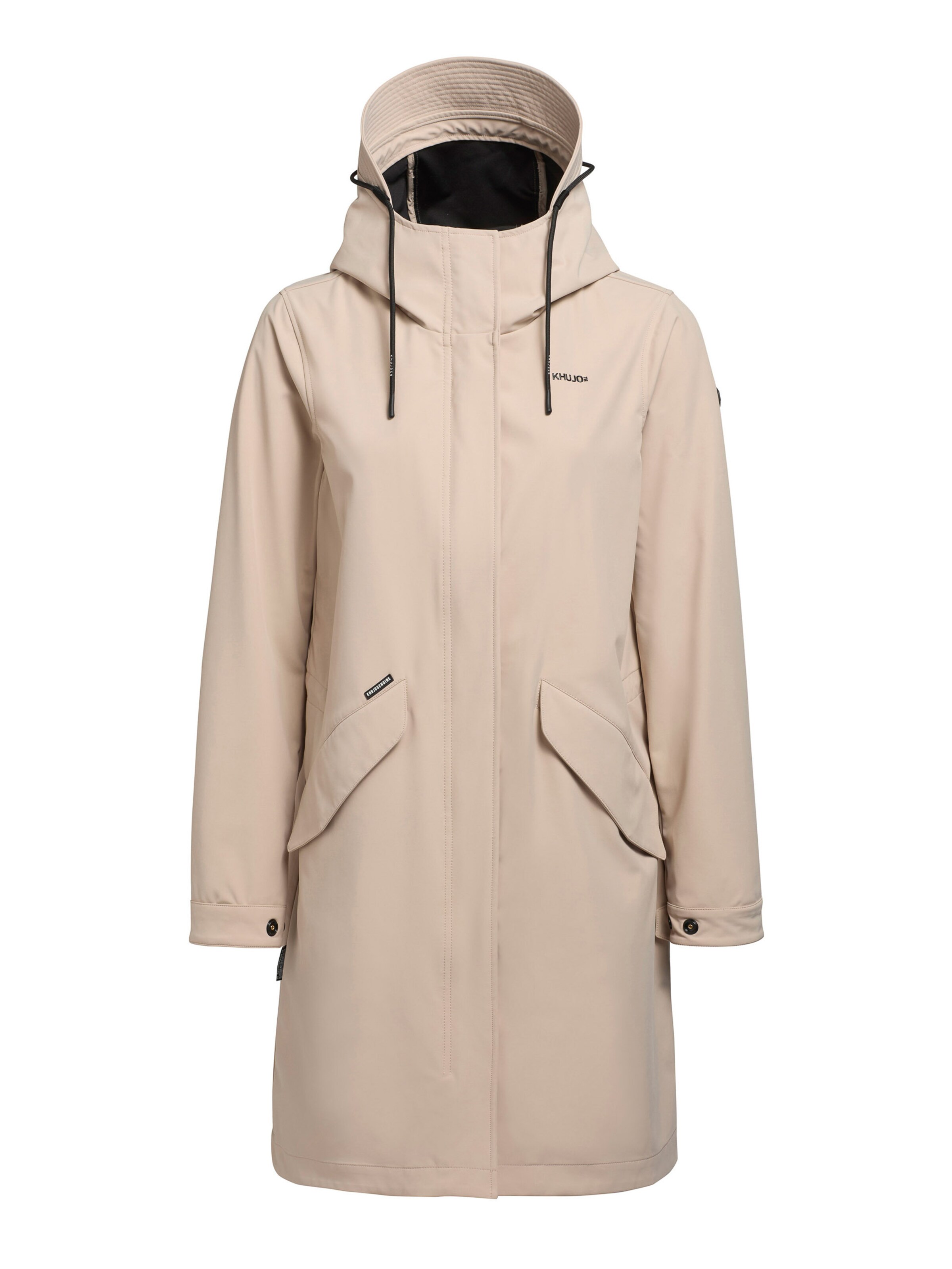 khujo Ανοιξιάτικο και φθινοπωρινό παλτό σε μπεζ: μπροστά