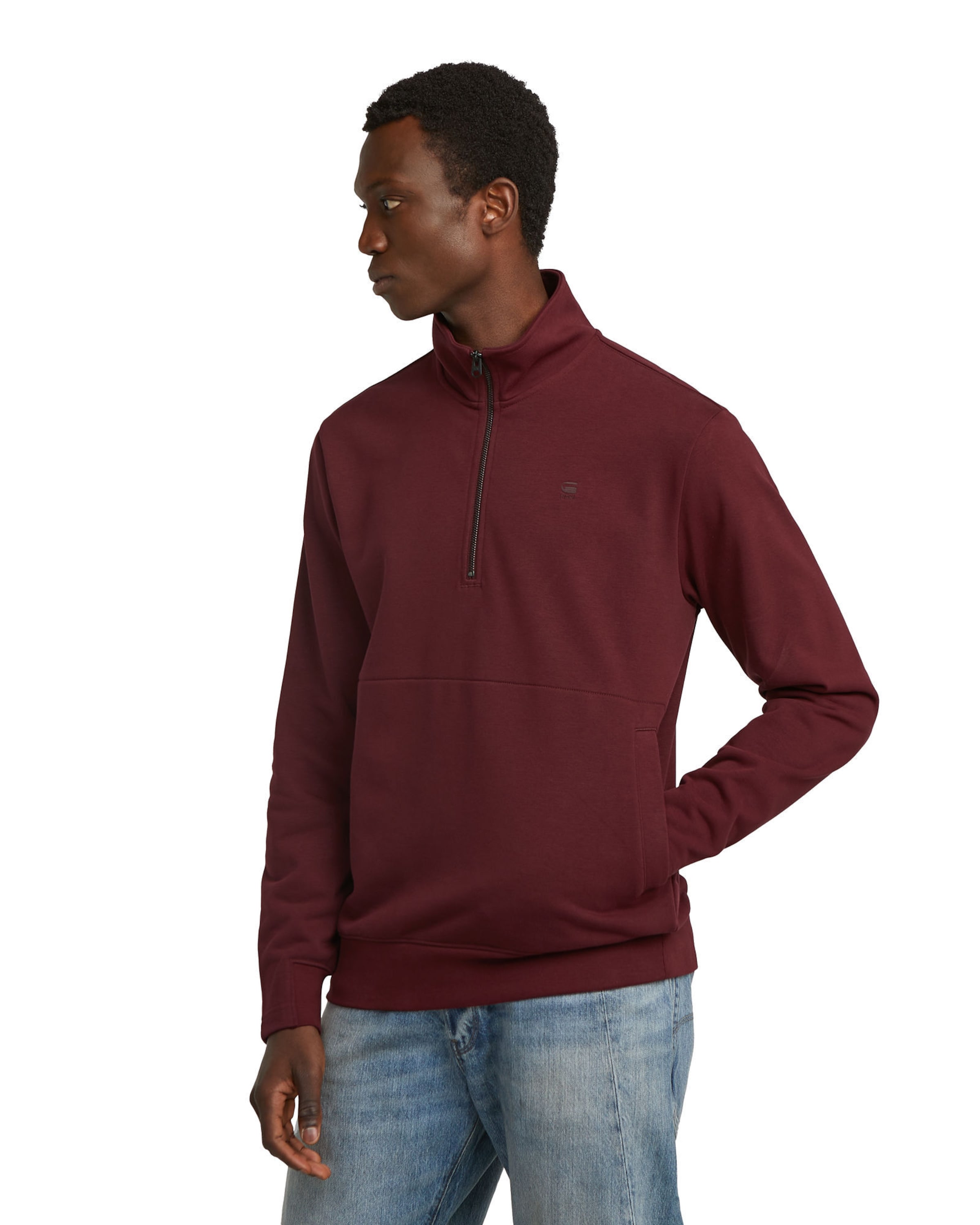 Sweat-shirt 'Nifous' G-STAR en rouge : devant