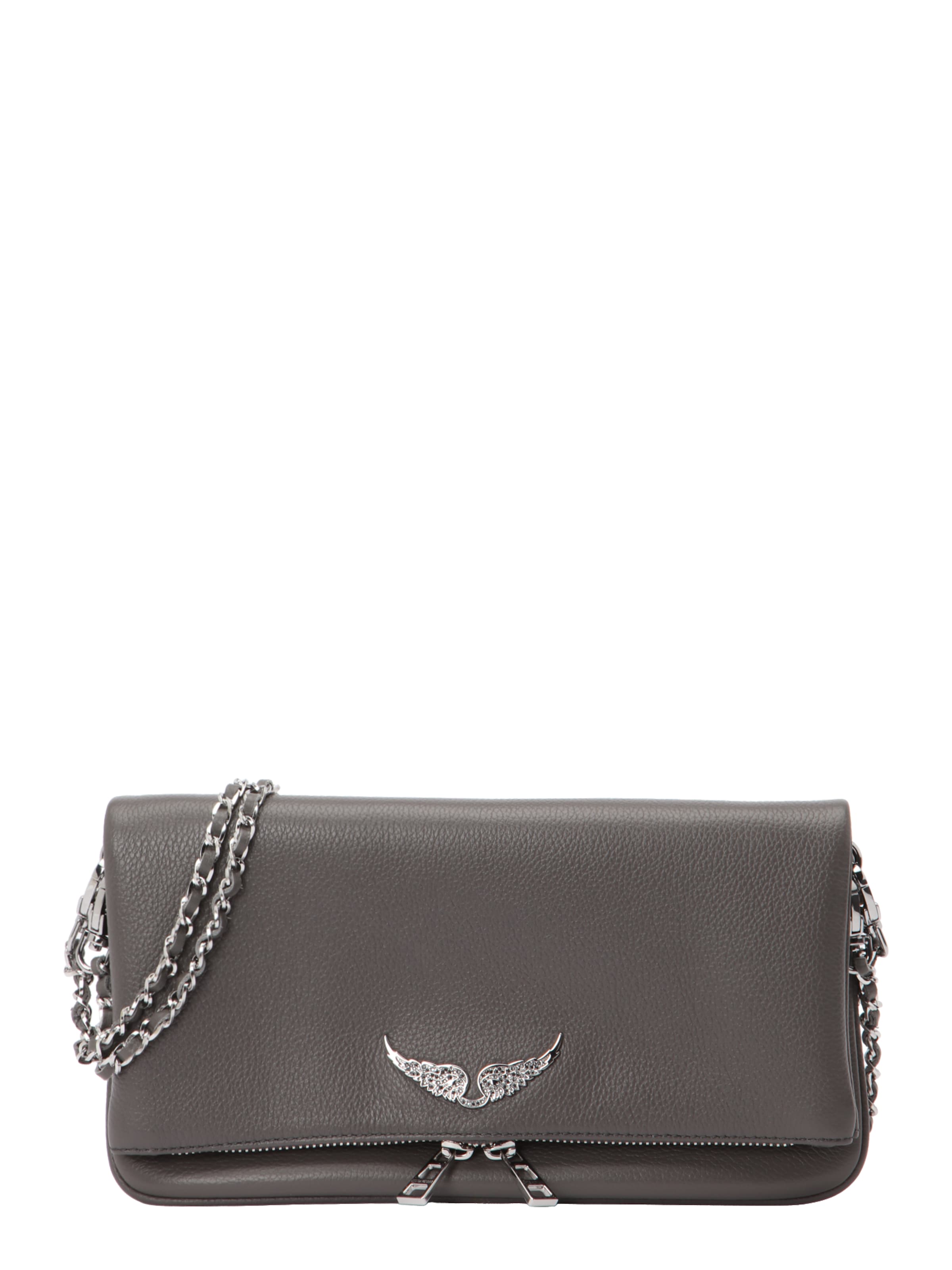 Clutch 'ROCK' de la Zadig & Voltaire pe gri: față