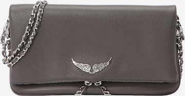 Pochette 'ROCK' di Zadig & Voltaire in grigio: frontale