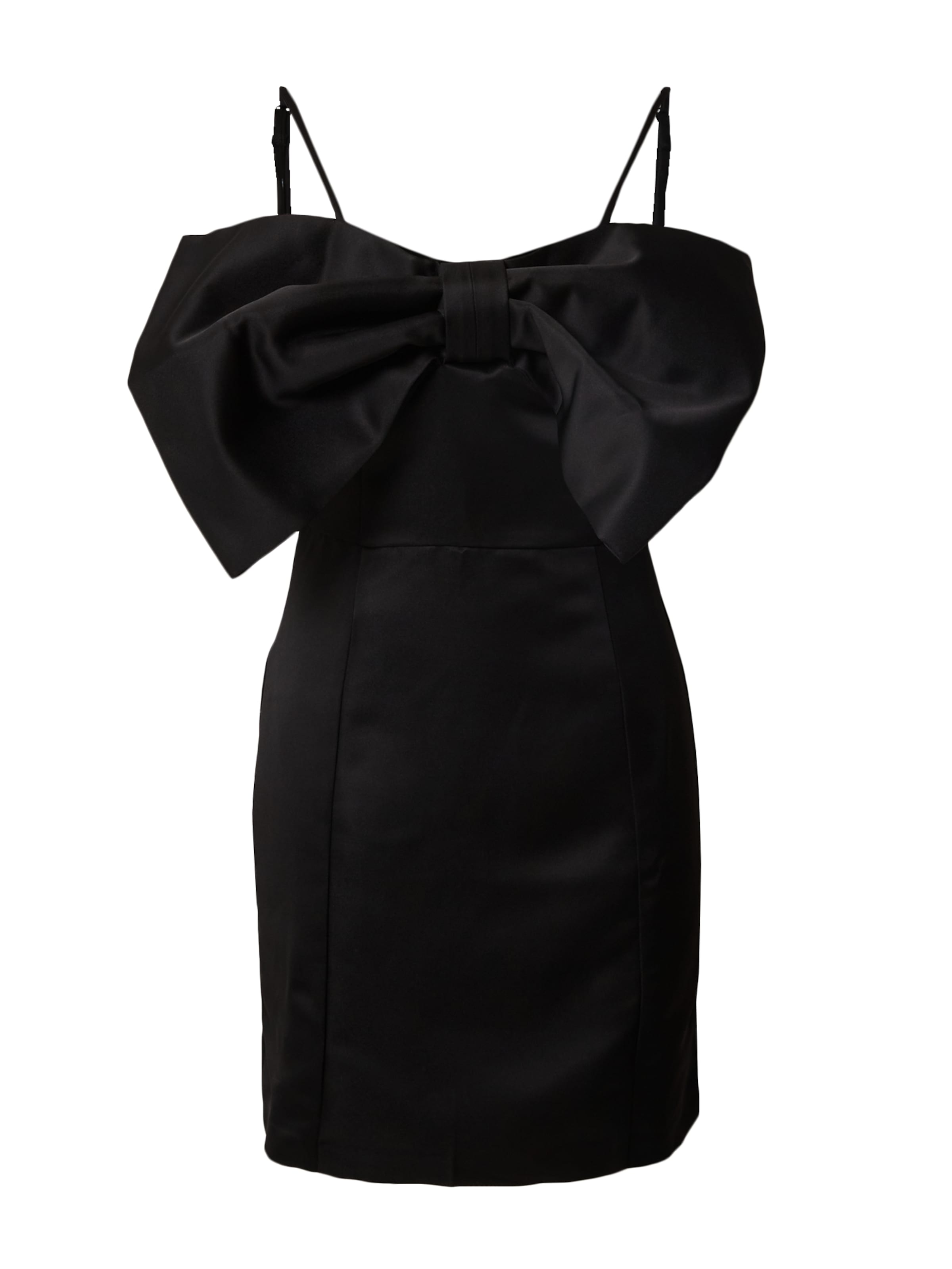 Warehouse Φόρεμα κοκτέιλ σε μαύρο: μπροστά