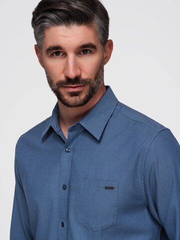 Ombre - Ajuste regular Camisa en azul