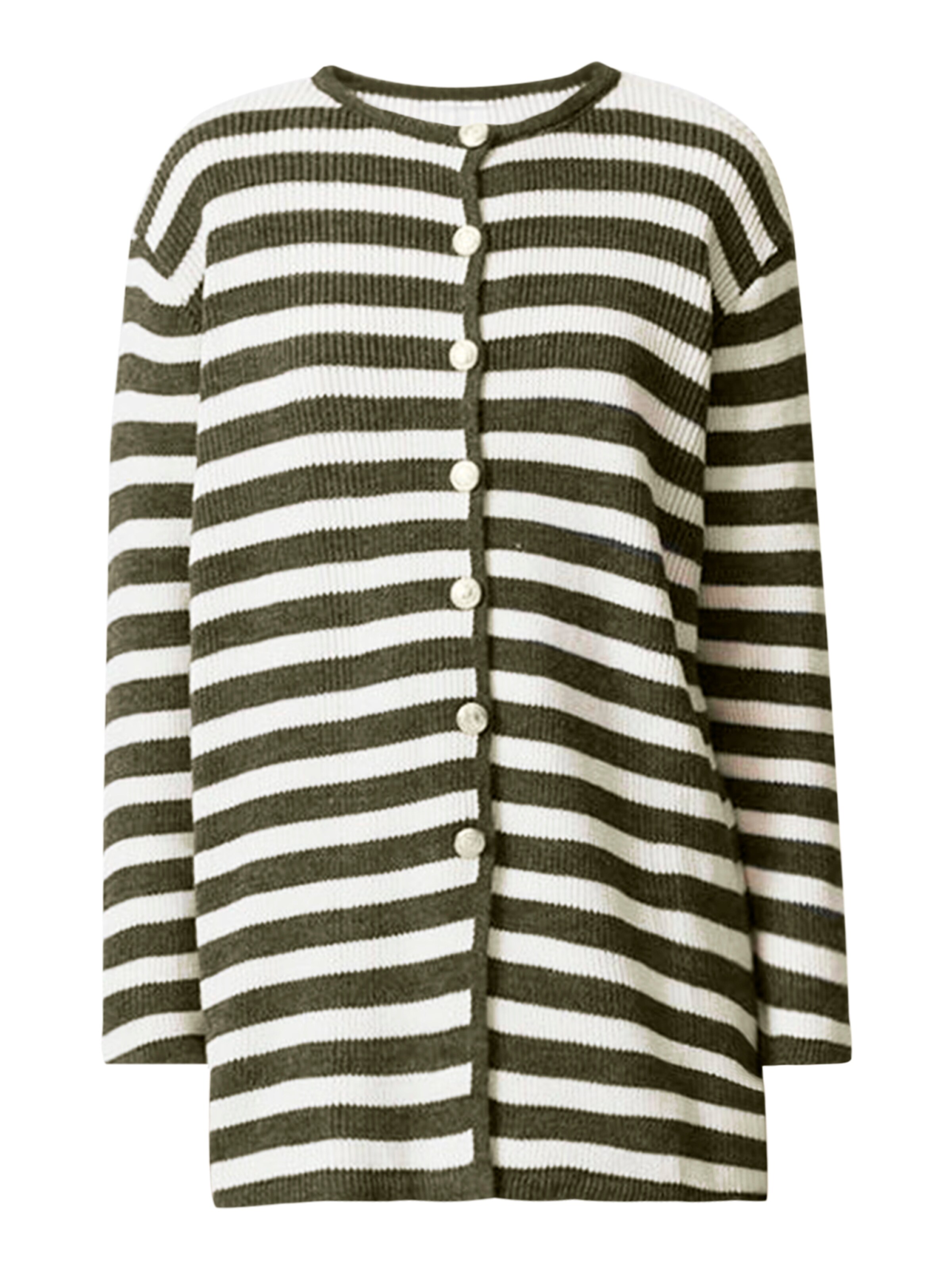 Touche Prive Knit Cardigan in Green: front