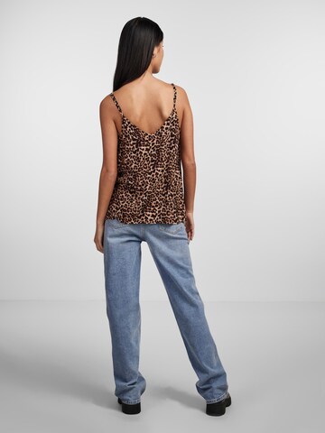 PIECES Top 'Nya' in Braun
