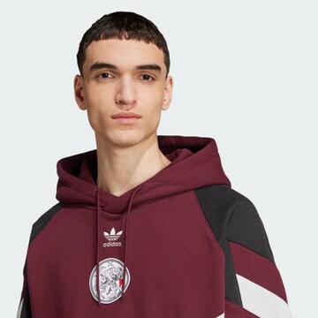 ADIDAS ORIGINALS Sweatshirt 'Ajax Amsterdam' in Rood