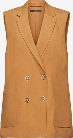 ESPRIT Vest in Brown: front