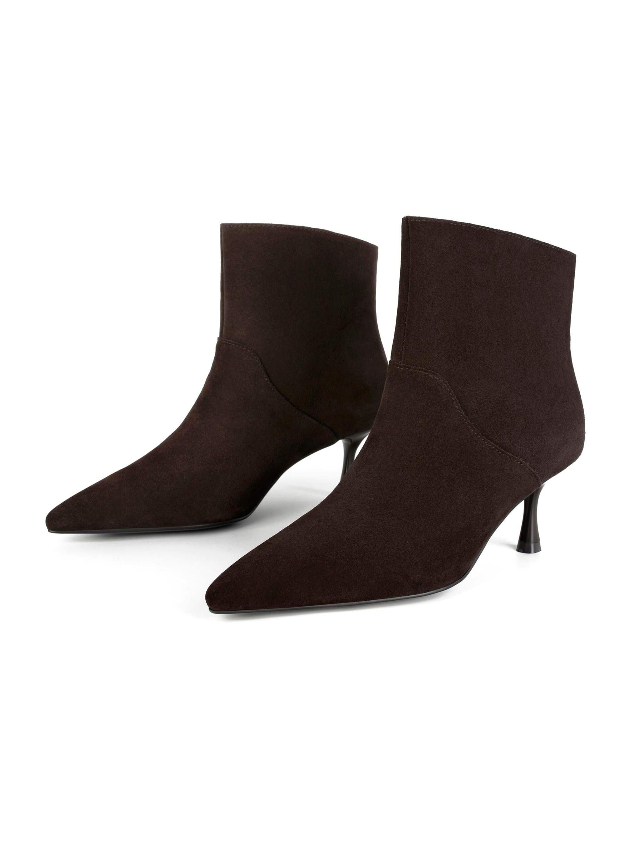 L37 HANDMADE SHOES Ankle Boots 'SUPERLUMINAL'‌‌‌‌‌‌ in Braun: Vorderseite