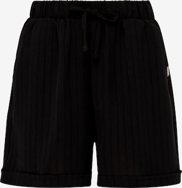 QS tavaline Püksid, värv must: eest vaates