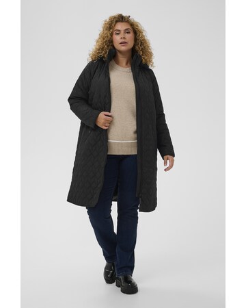 Manteau mi-saison 'KCLeina' KAFFE CURVE en noir
