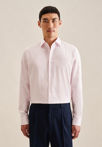 Coupe regular Chemise business 'Schwarze Rose' SEIDENSTICKER en rose : devant