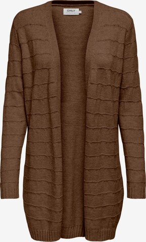 ONLY Knit Cardigan in Brown: front