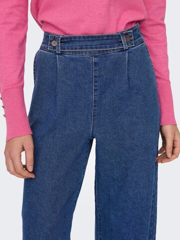JDY Loosefit Bandplooi jeans 'JDYGeggo' in Blauw
