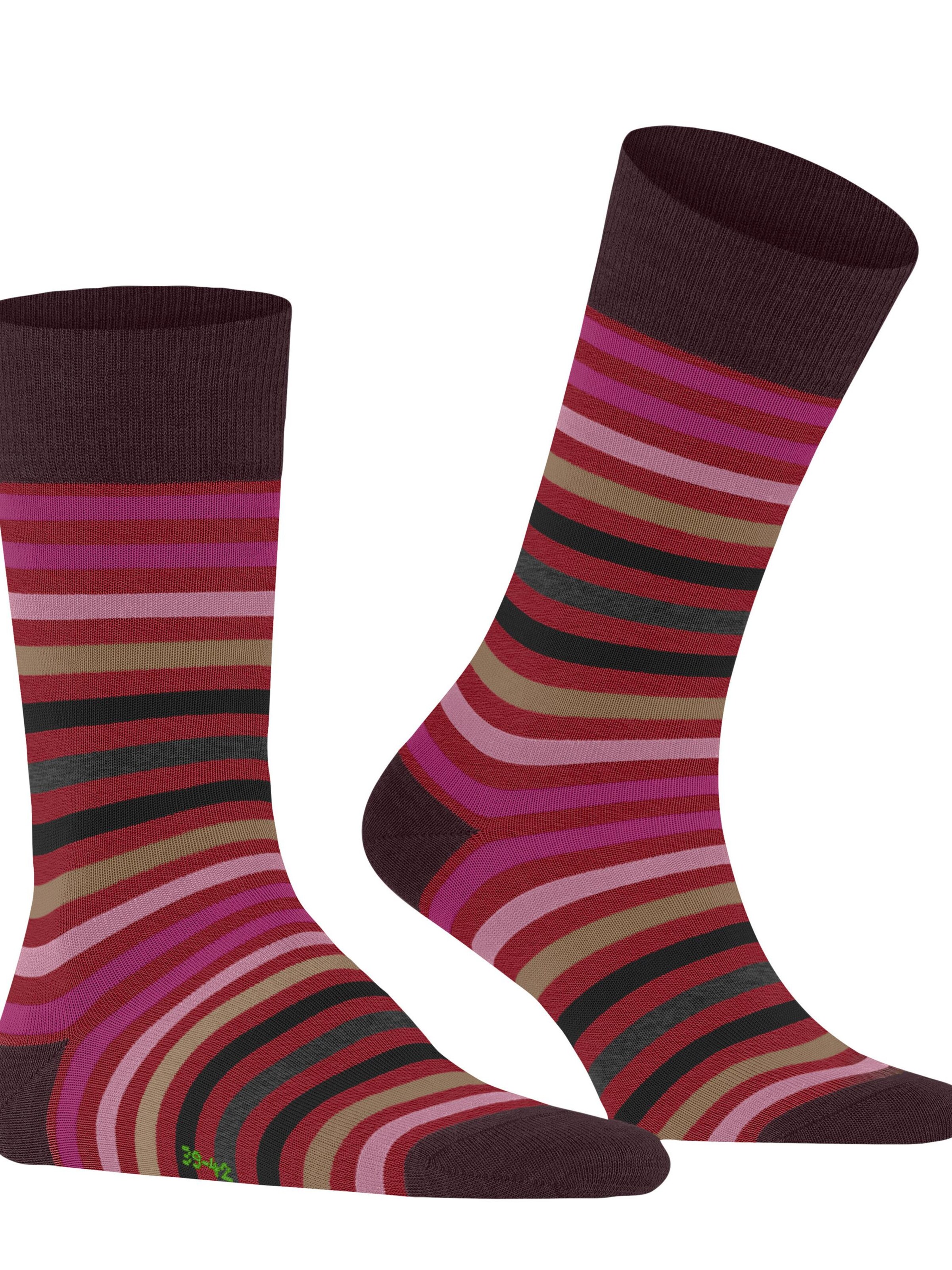FALKE Socks 'Tinted Stripe' in Red