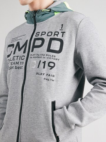 CAMP DAVID Zip-Up Hoodie in Grey