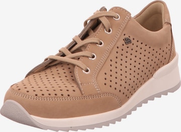 Finn Comfort Athletic Lace-Up Shoes in Brown: front