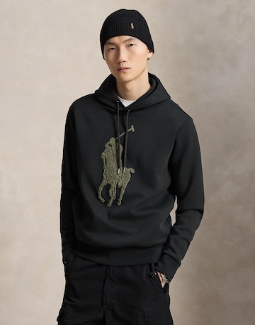melns Polo Ralph Lauren Sportisks džemperis: no priekšpuses