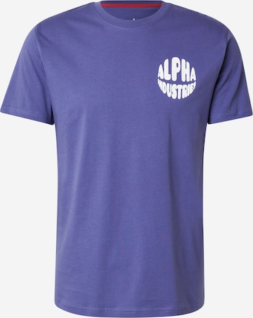 ALPHA INDUSTRIES T-Shirt in Lila: Vorderseite