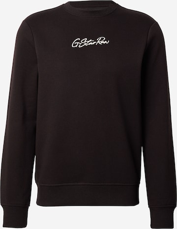 G-STAR Свитшот 'Autograph' в Черный: спереди