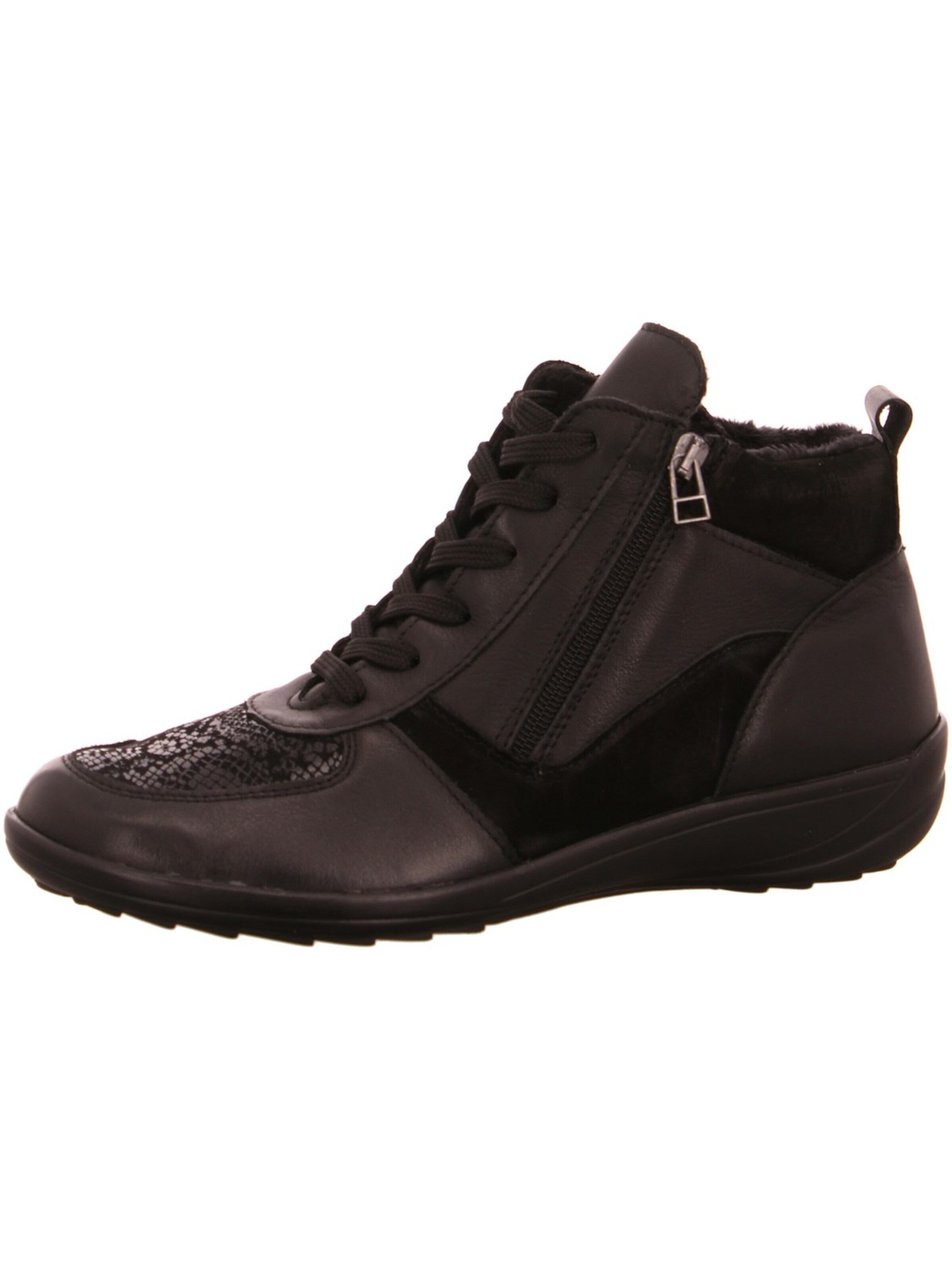 ACO Ankle Boots 'Aco Nami 29 Schnürstiefelette Schwarz'‌‌‌‌‌‌‌‌ in Schwarz: Vorderseite