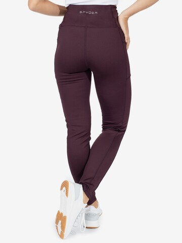 Skinny Pantalon de sport Spyder en rouge