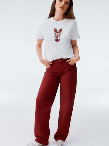 Next Baggy Jeans in Rot: Vorderseite